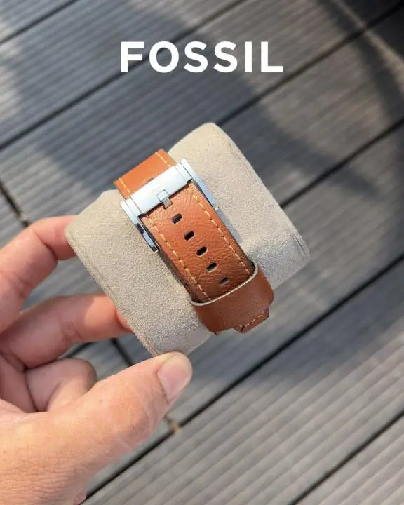 Fossi_l Bronson Chronograph Luggage Leather