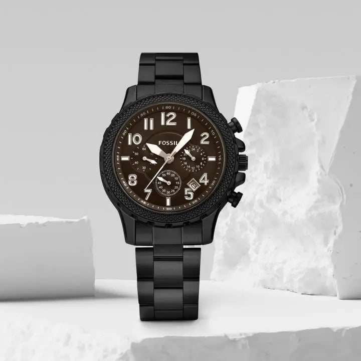 Fossi_l Bowman Chronograph Black-Brown