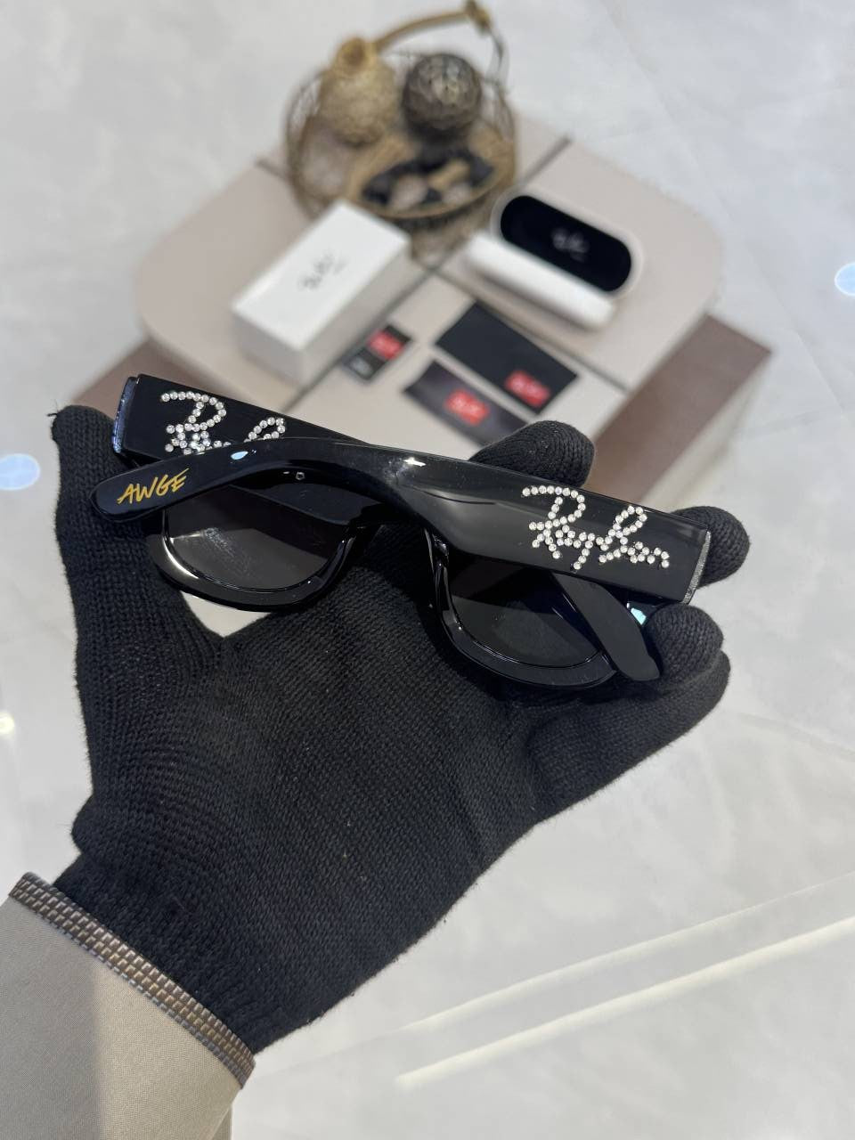 Rayban_4940_shine_black_puffer_diamond_Edition