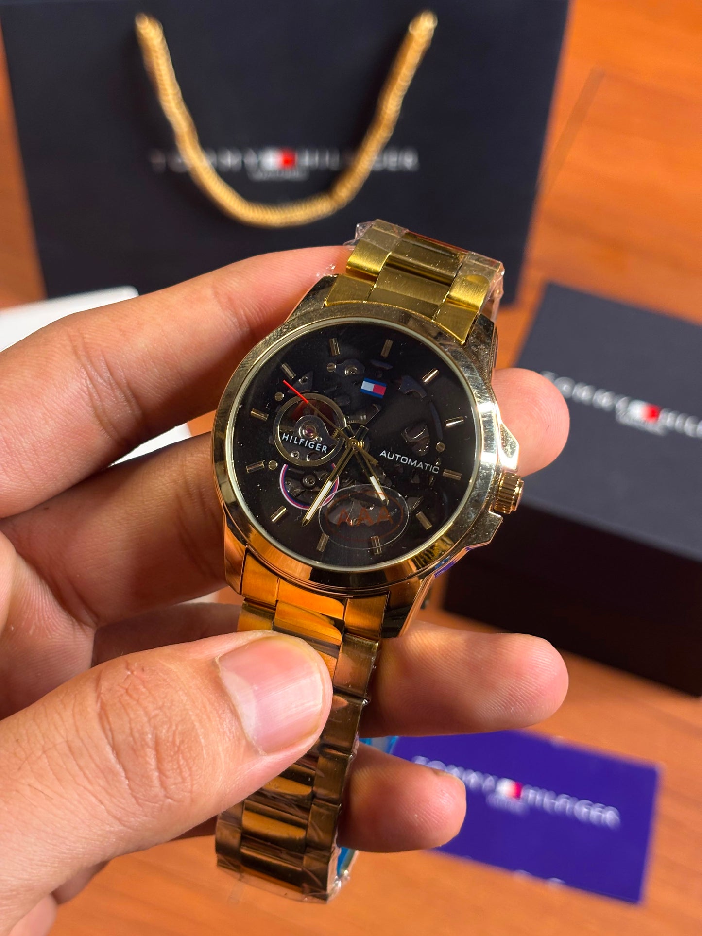 Tommy Hilfiger skeleton automatic