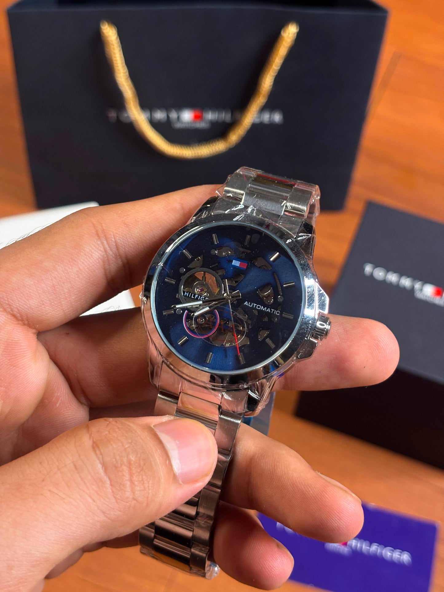 Tommy Hilfiger skeleton automatic