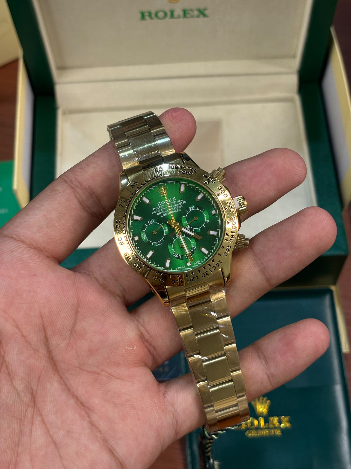 Role_x Daytona Oyster Perpetual Green Dial