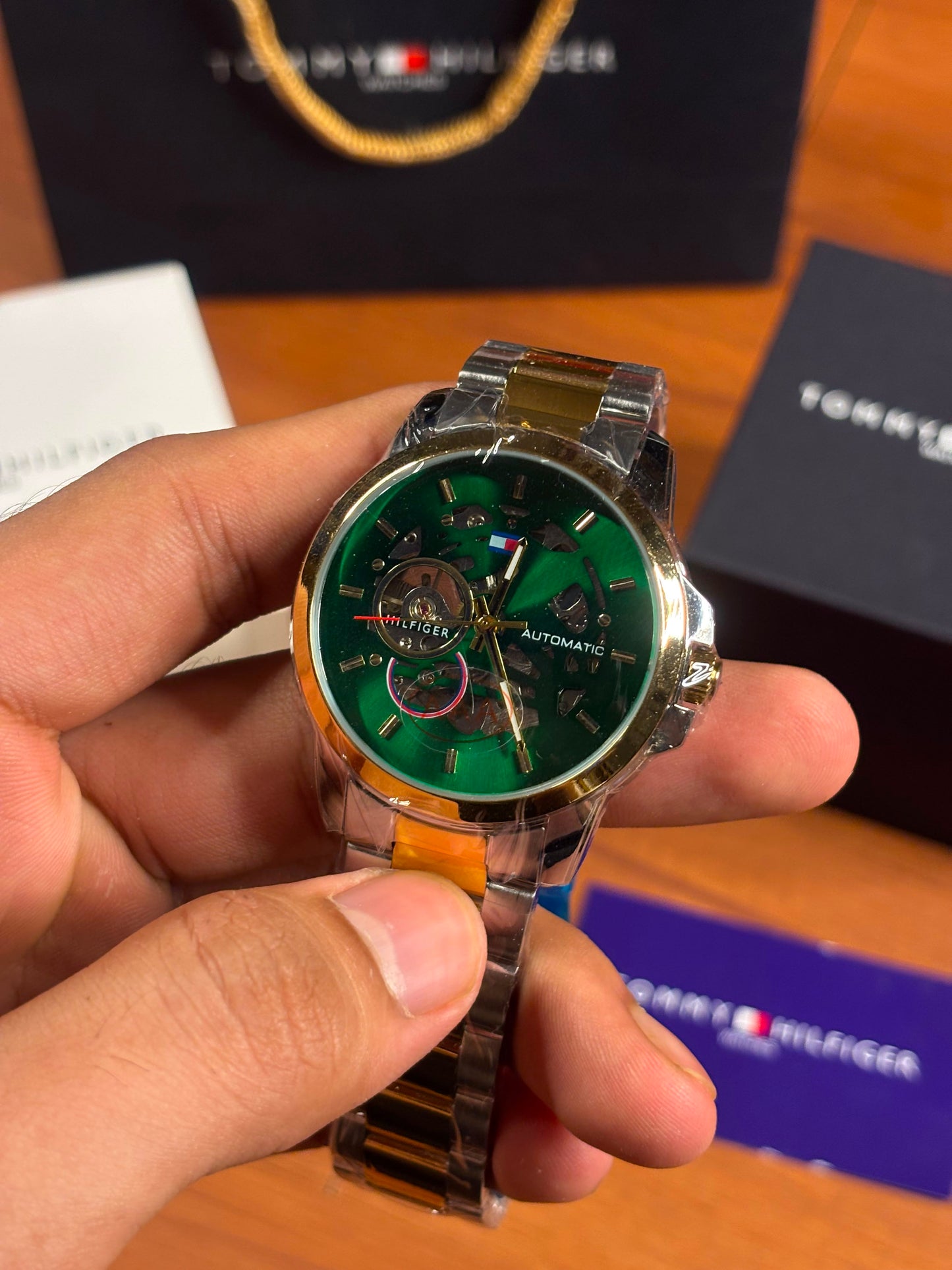 Tommy Hilfiger skeleton automatic