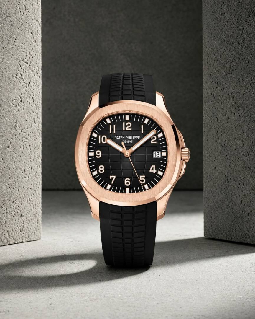 Pate_ek Philip_pe Aquanaut 5167R-001 Bettry black copper black