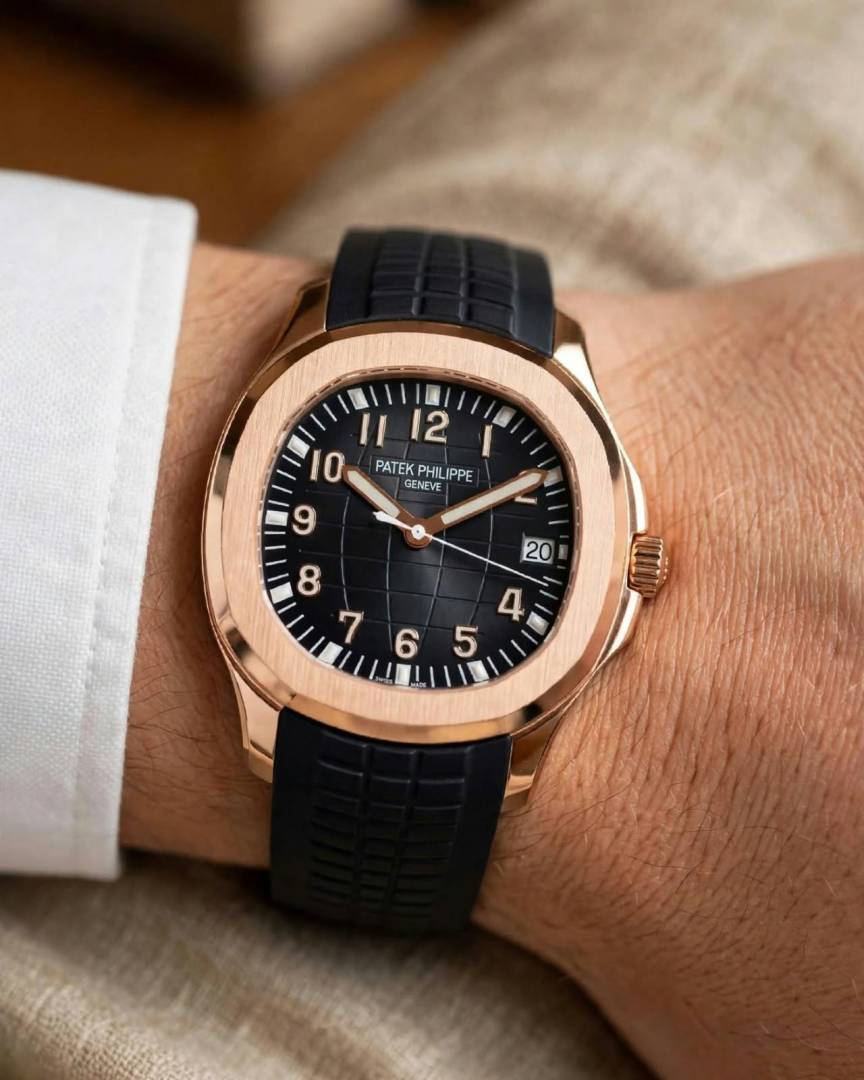 Pate_ek Philip_pe Aquanaut 5167R-001 Bettry black copper black