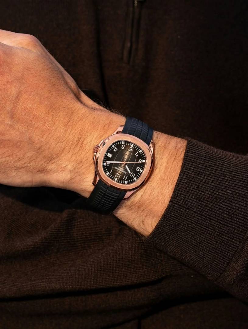 Pate_ek Philip_pe Aquanaut 5167R-001 Bettry black copper black