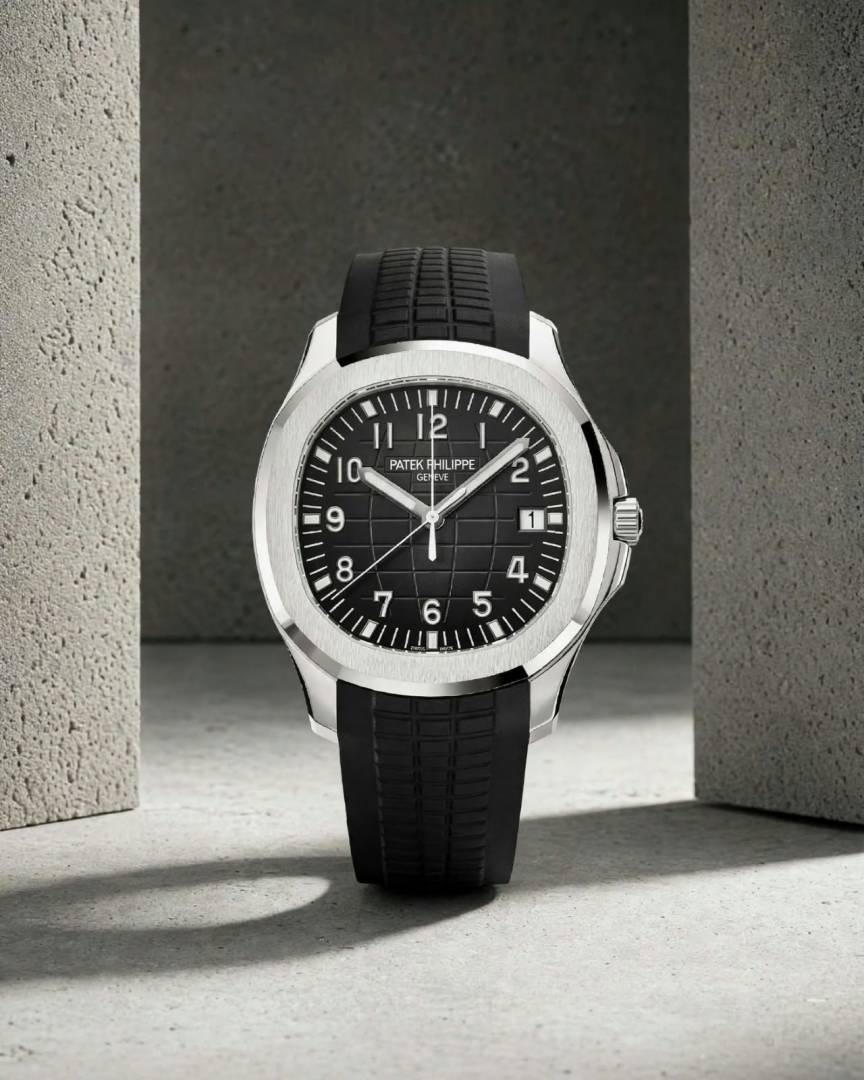 Pate_ek Philip_pe Aquanaut 5167R-001 Bettry black silver Black