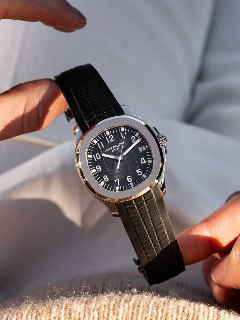 Pate_ek Philip_pe Aquanaut 5167R-001 Bettry black silver Black