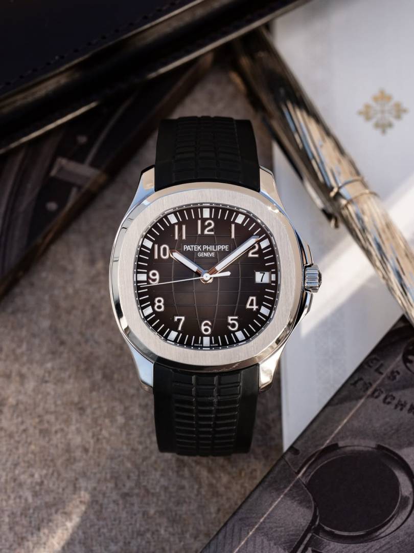 Pate_ek Philip_pe Aquanaut 5167R-001 Bettry black silver Black