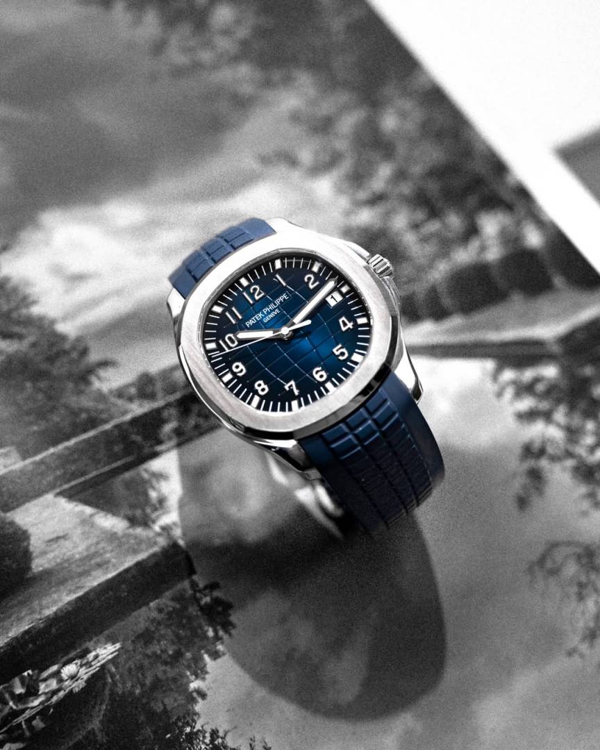 Pate_ek Philip_pe Aquanaut 5167R-001Bettry blue silver blue
