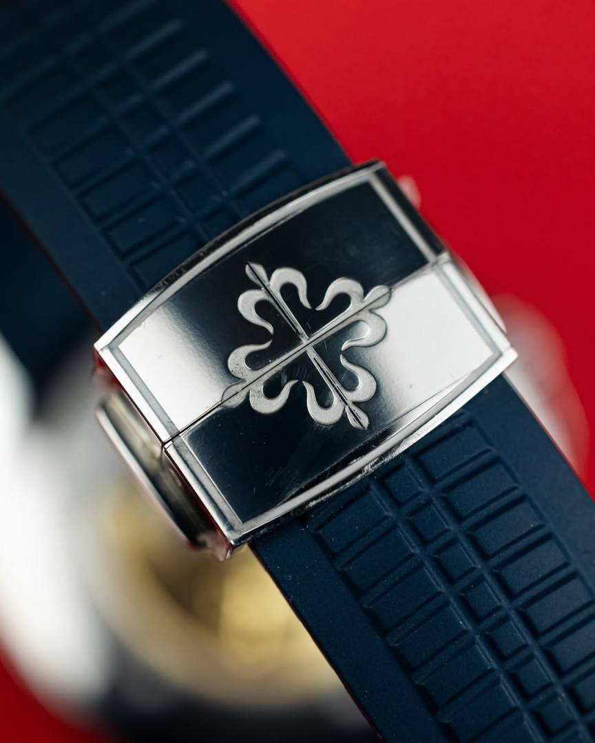 Pate_ek Philip_pe Aquanaut 5167R-001Bettry blue silver blue