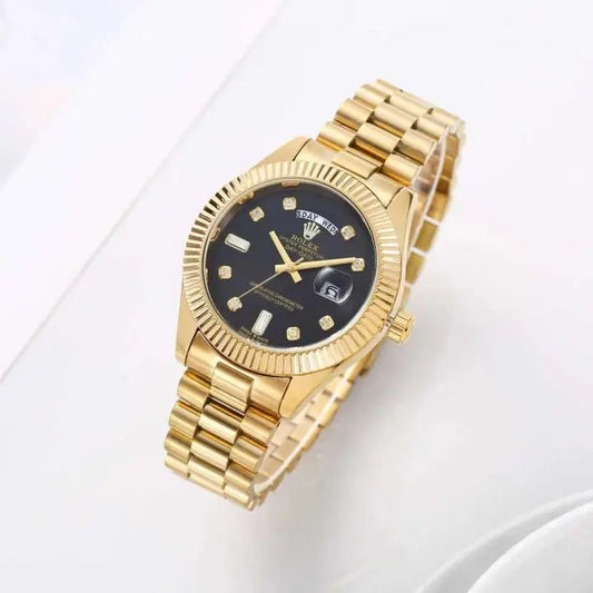 Role_x Oyster Perpetual Day Date Diamond Gold-Black 40 Battery