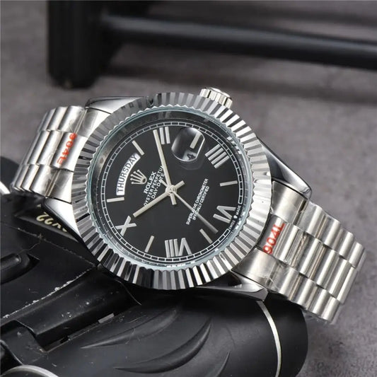 Role_x Oyster Perpetual Day Date 40 Battery Silver-Black