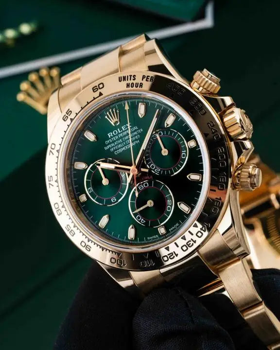 Role_x Oyster Perpetual Daytona Chosmograph Gold-Green automatic