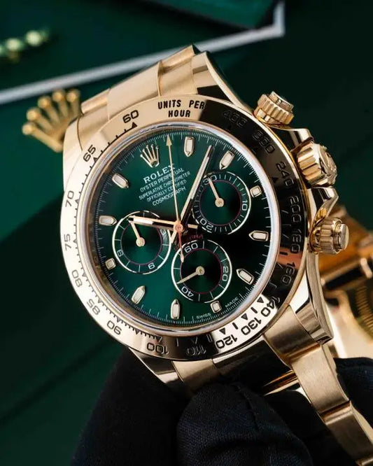 Role_x Oyster Perpetual Daytona Chosmograph Gold-Green automatic