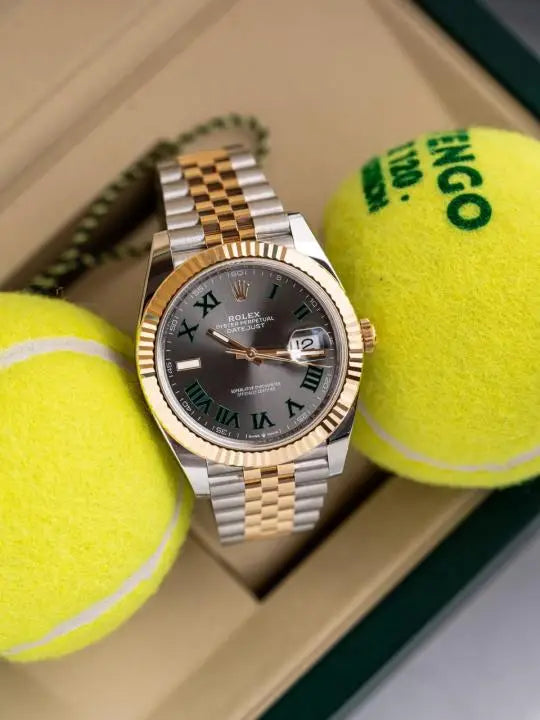 Role_x Oyster perpetual Date Just Automatic Gold
