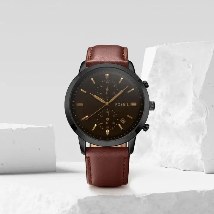 Fossi_l Townsman Chronograph DarkBrown-Black-Brown