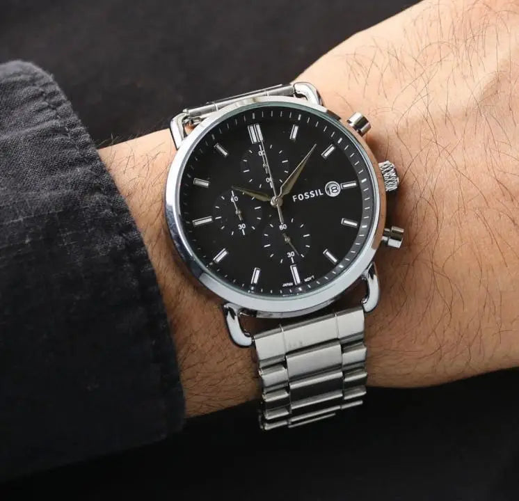Fossi_l commuter Good Quality Silver Black