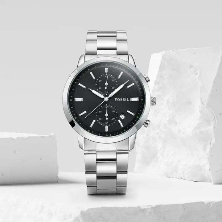 Fossi_l Townsman Chronograph silver- black