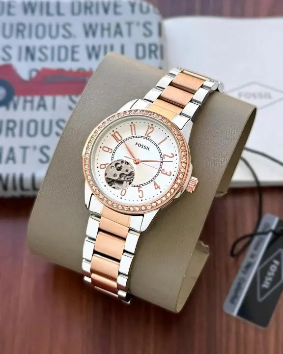 Fossi_l Architect Automatic Copper-White