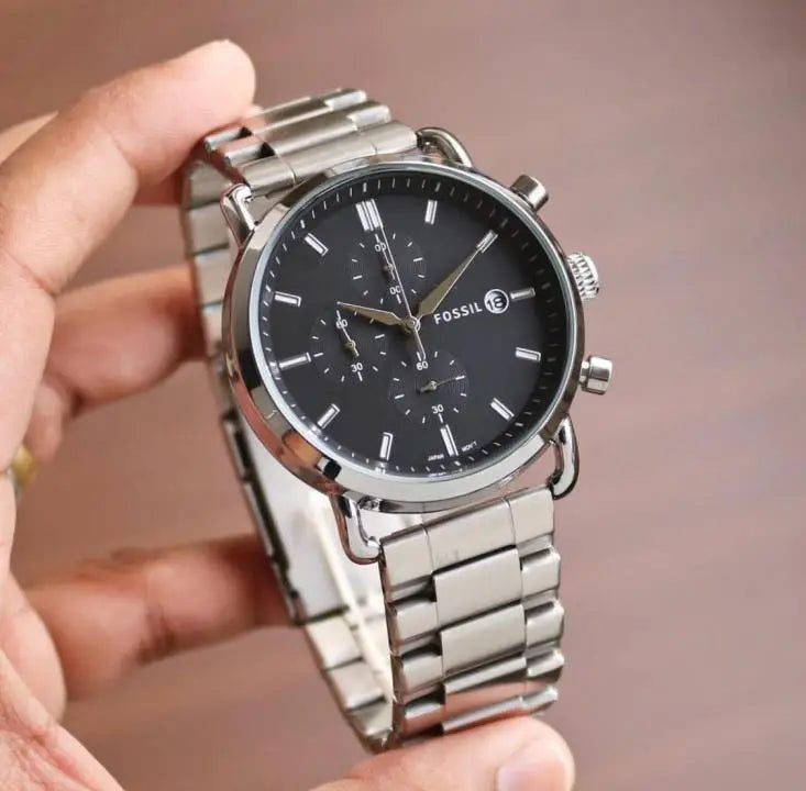 Fossi_l commuter Good Quality Silver Black