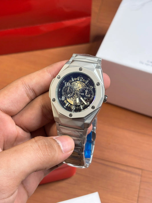 Hublo_t BigBang Tourbillion Silver-Green