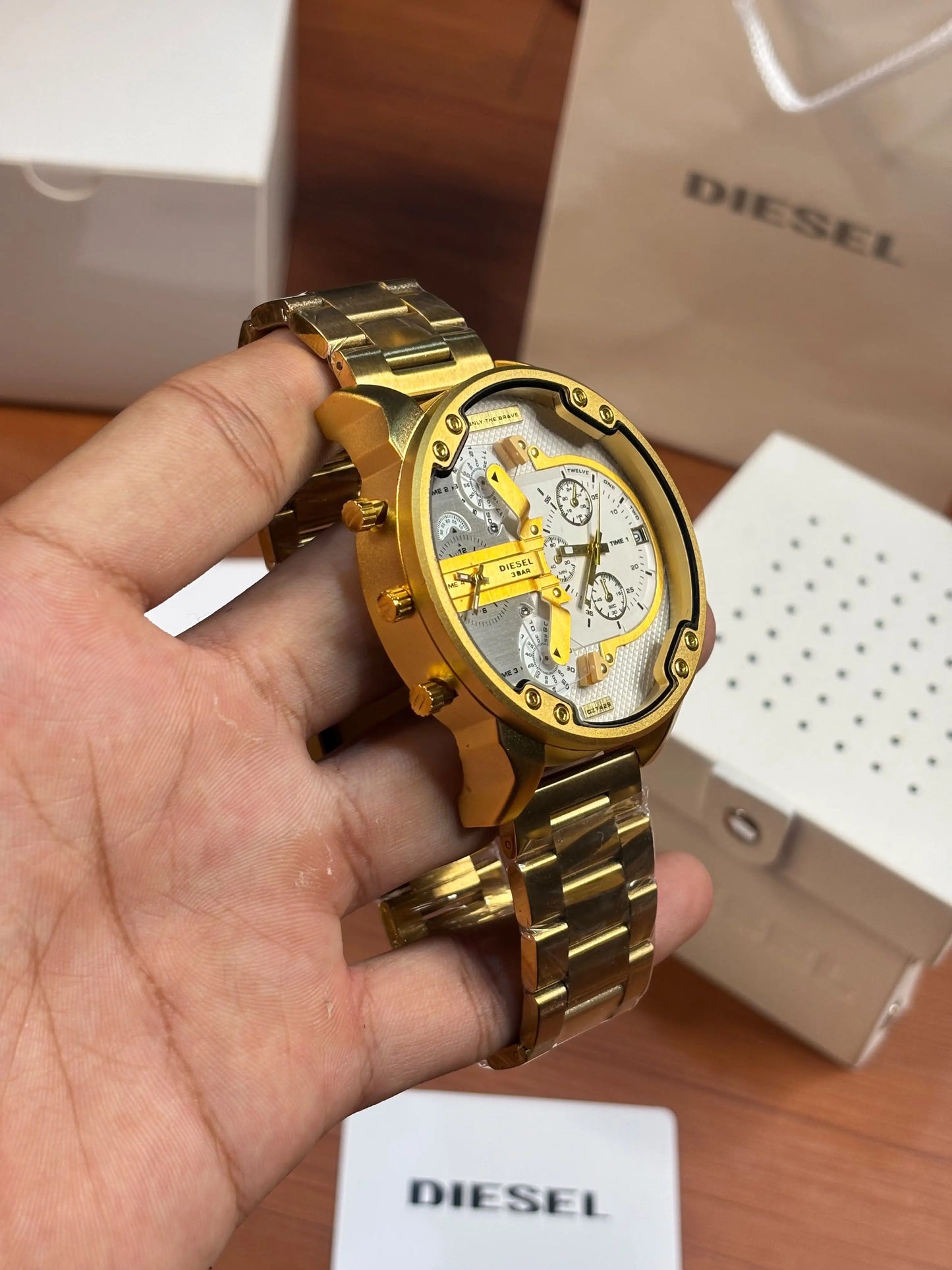 Diese_l 3 Bar Big Dady Heavy Quality Gold-White