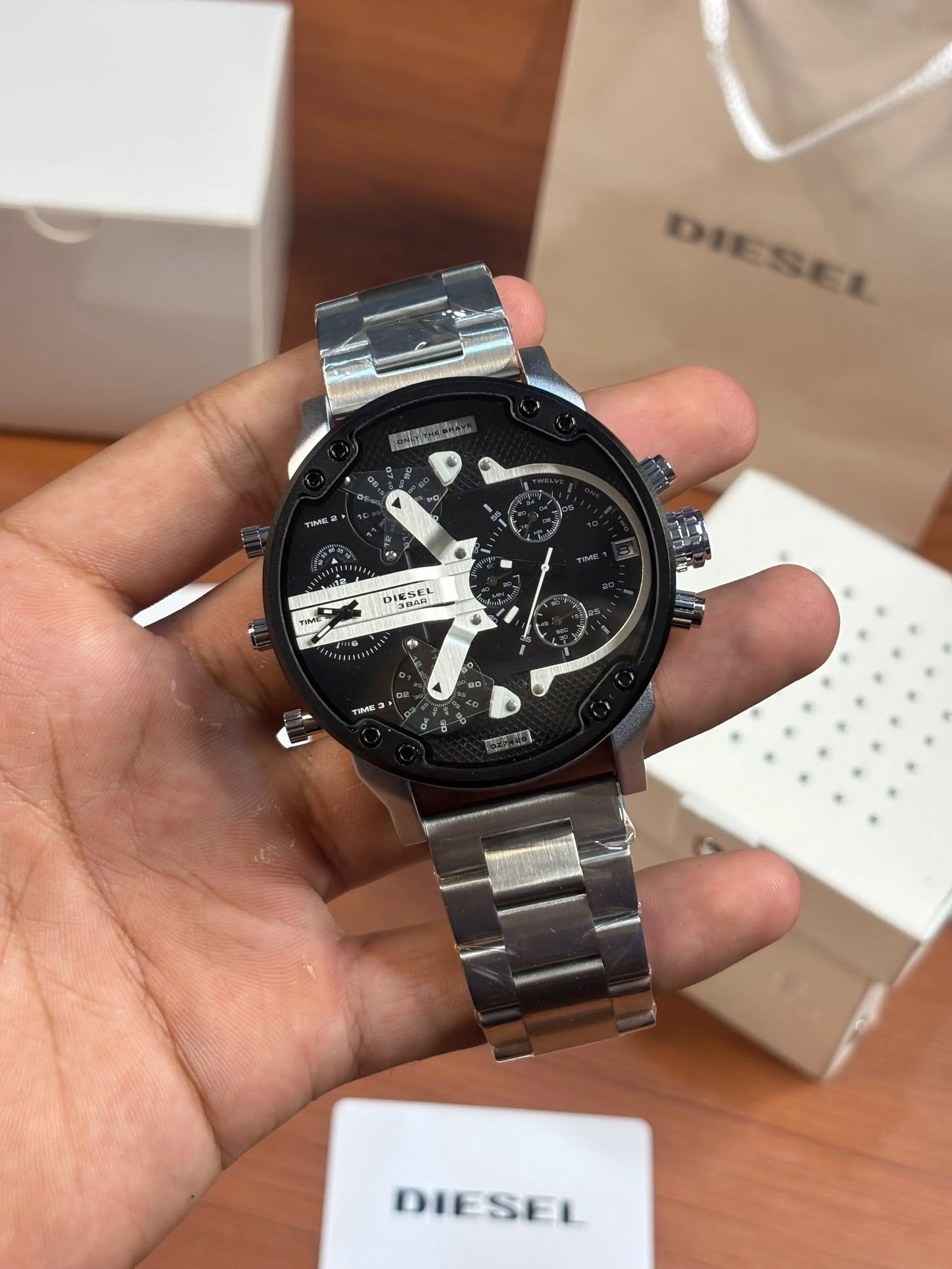 Diese_l 3 Bar Big Dady Heavy Quality Silver