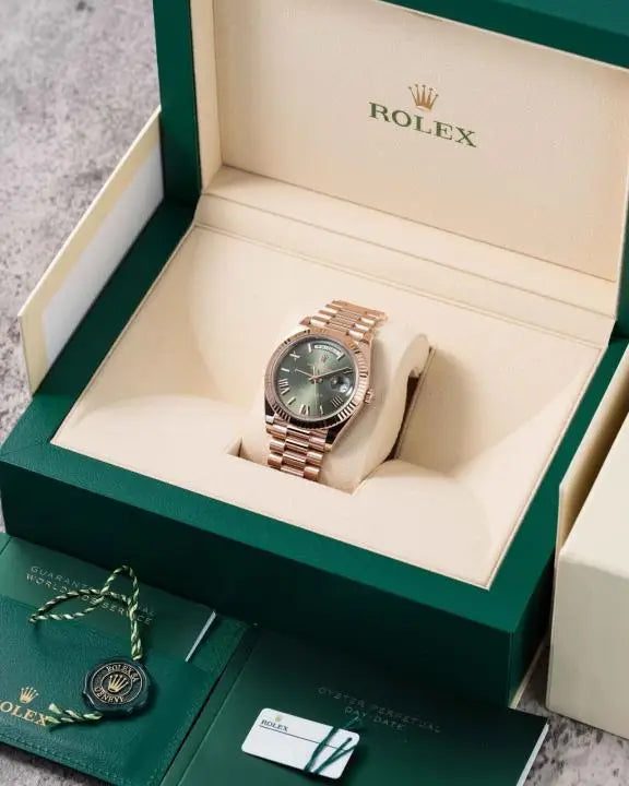 Role_x Oyster Perpetual Day Date 40 Battery Copper-Green