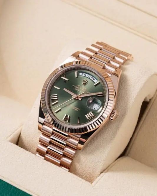 Role_x Oyster Perpetual Day Date 40 Battery Copper-Green