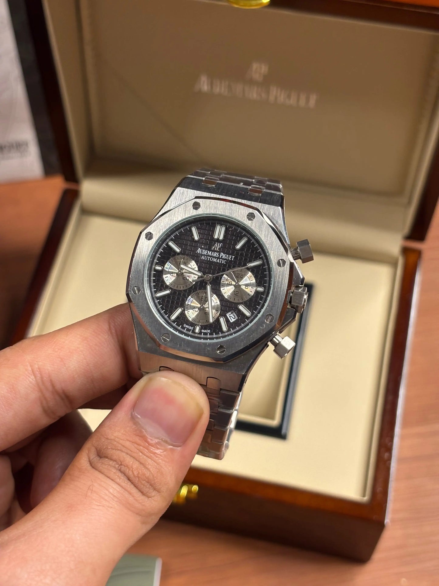 Audemars pigue_t Royal Oak Chronograph white
