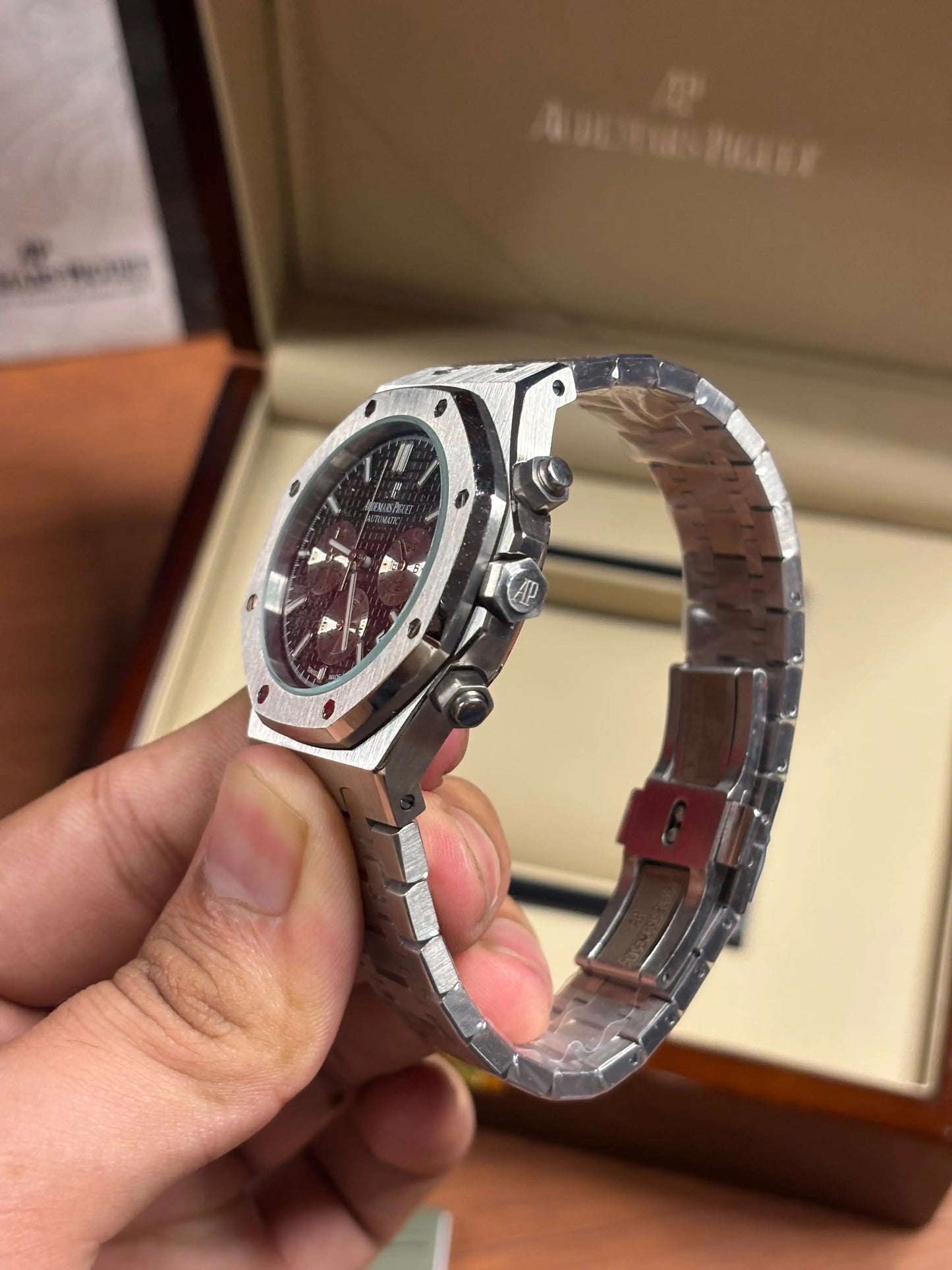 Audemars pigue_t Royal Oak Chronograph white