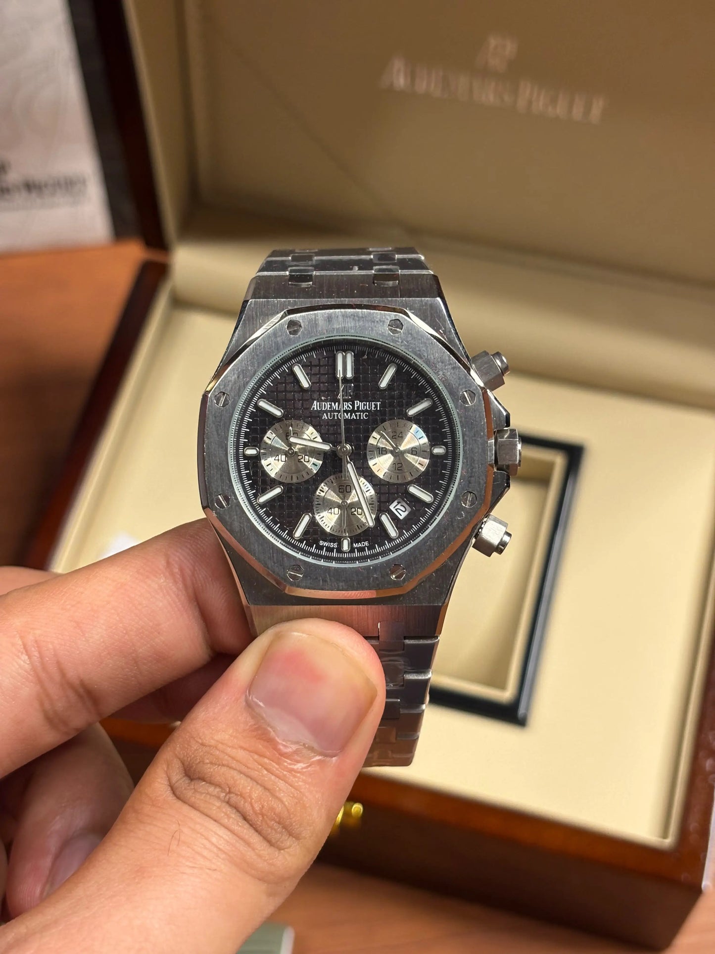 Audemars pigue_t Royal Oak Chronograph white