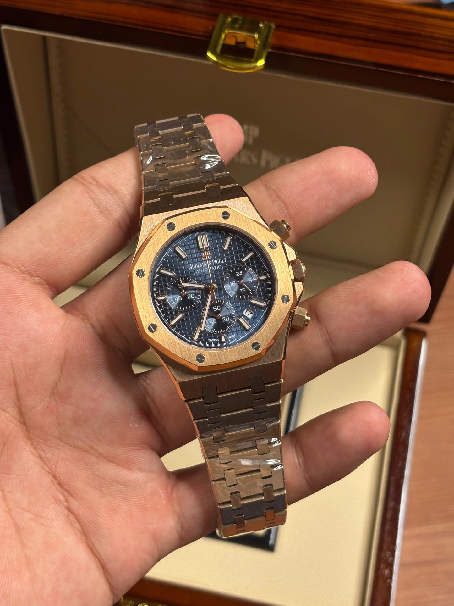 Audemars pigeu_t royal oak chronograph Blue