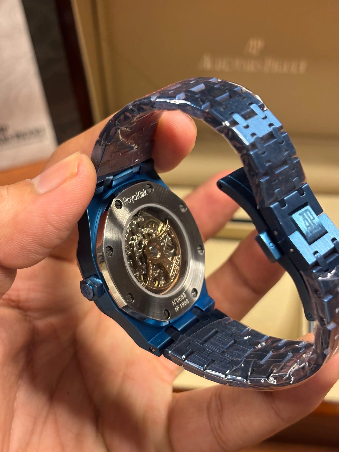 Audemars pigue_t Royal Oak Skeleton Automatic Blue