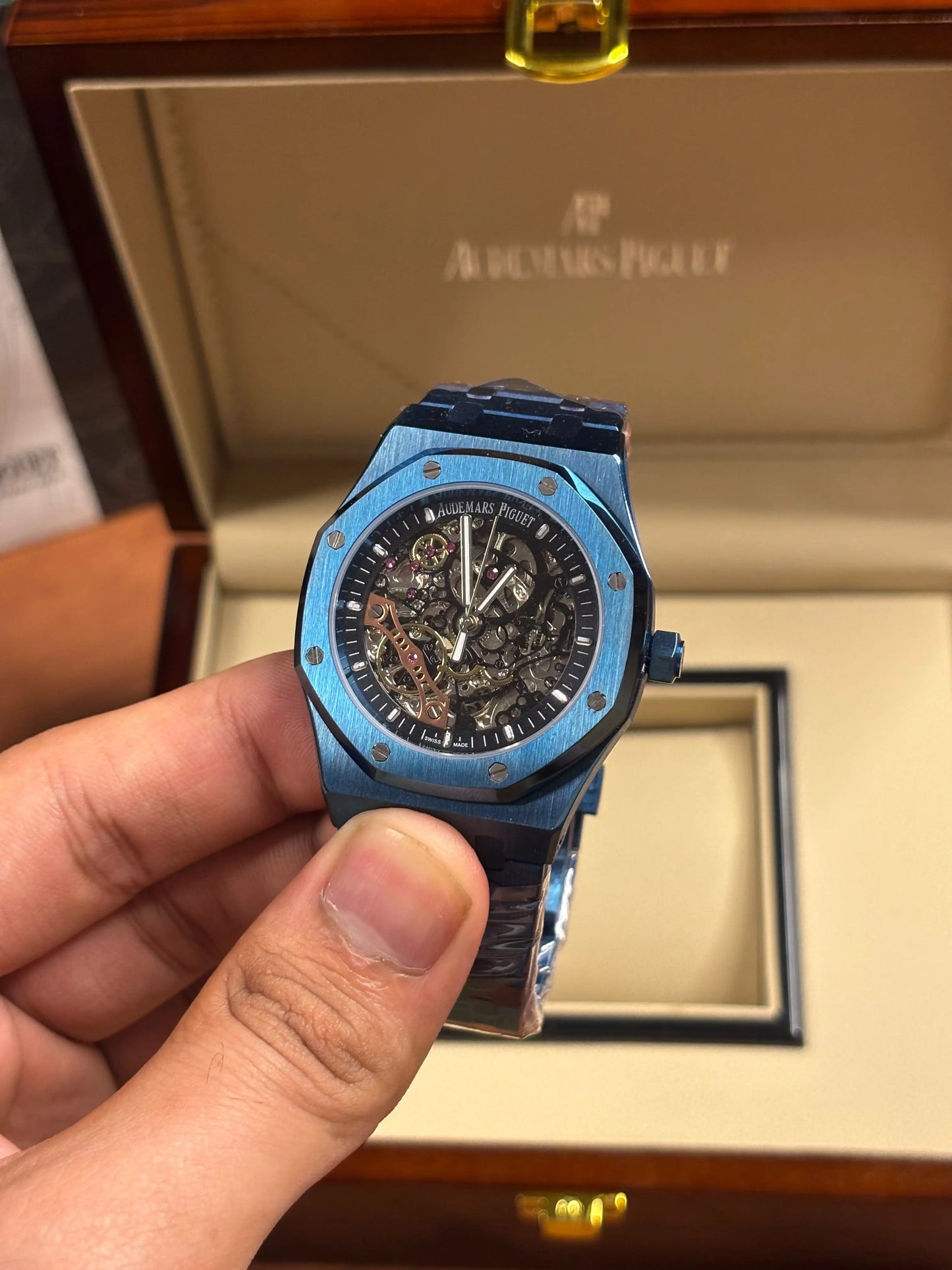 Audemars pigue_t Royal Oak Skeleton Automatic Blue