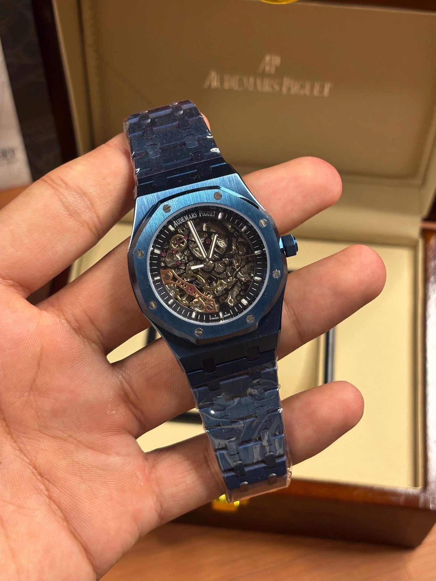 Audemars pigue_t Royal Oak Skeleton Automatic Blue
