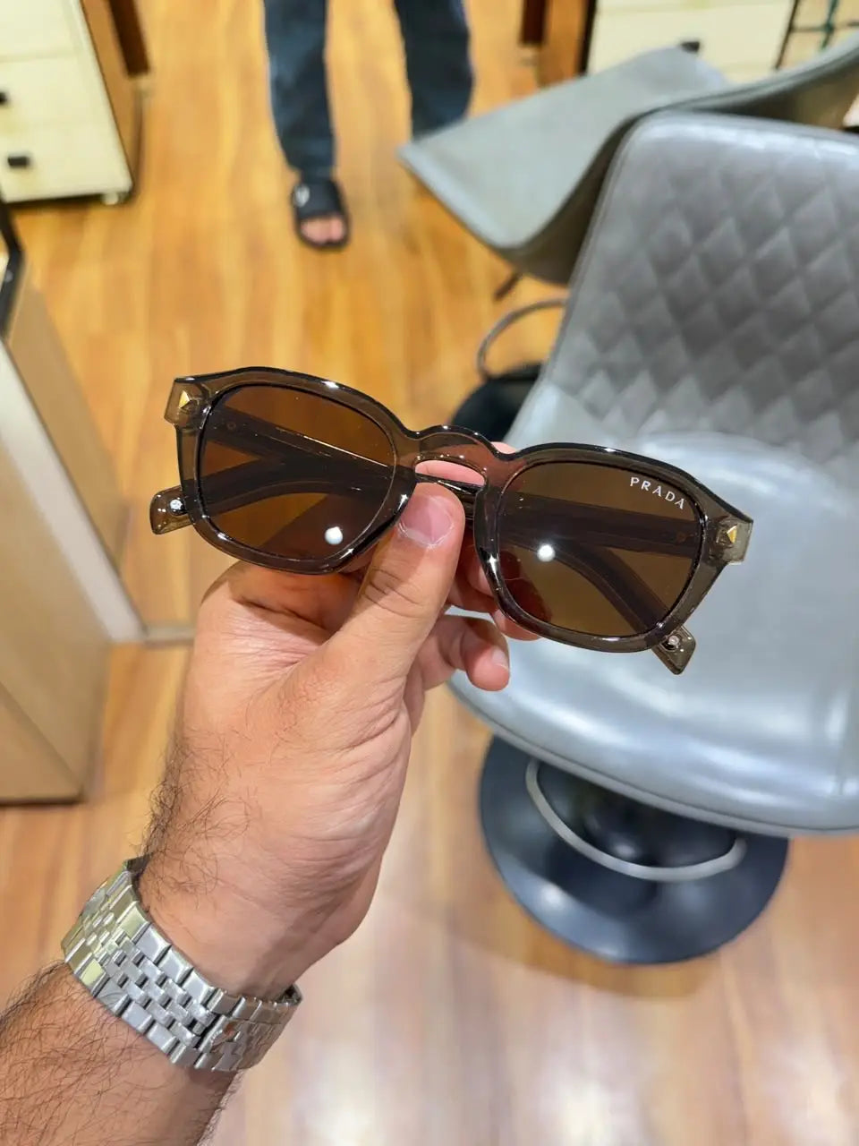 Prada 3490 olive brown