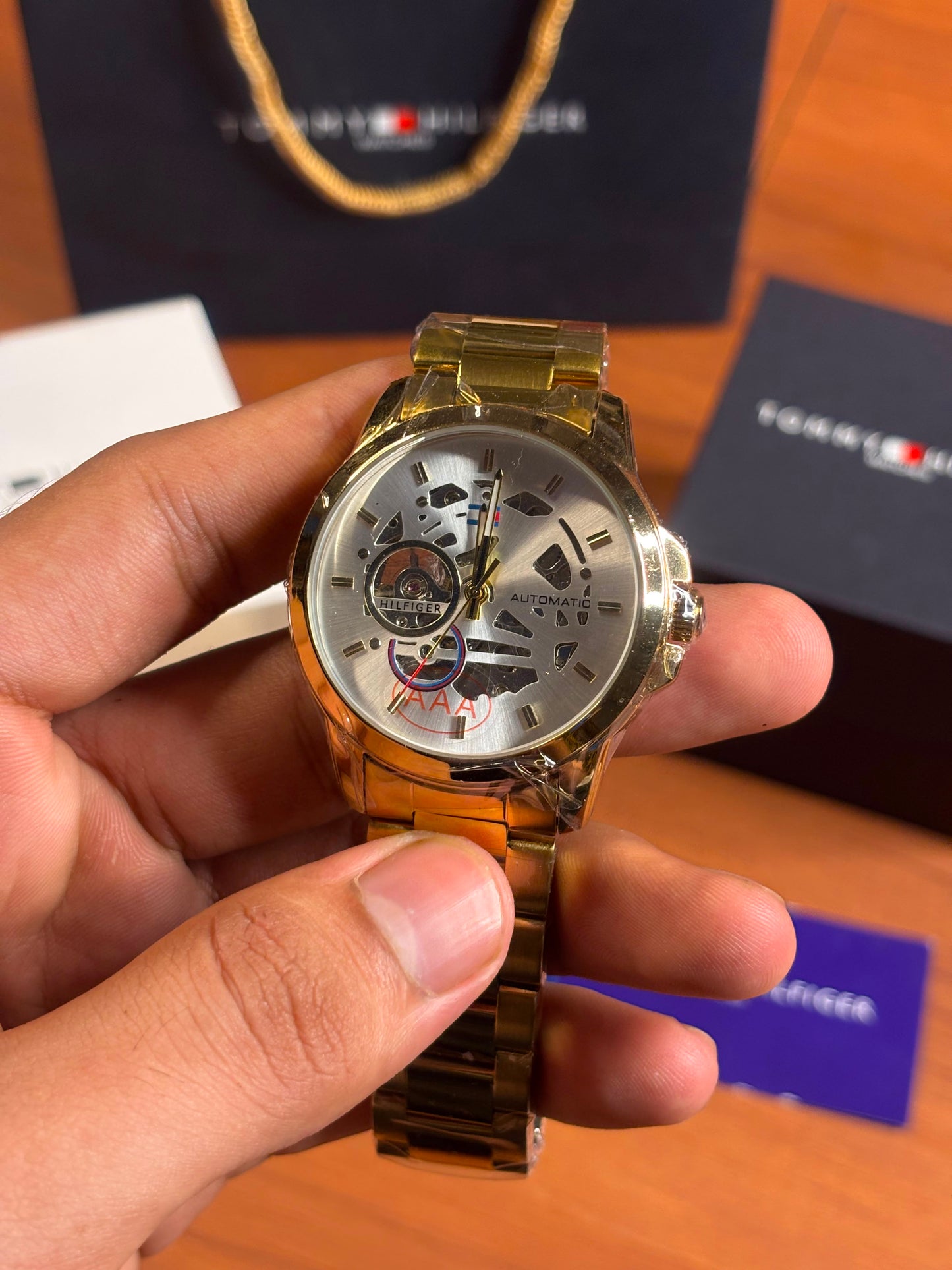 Tommy Hilfiger skeleton automatic