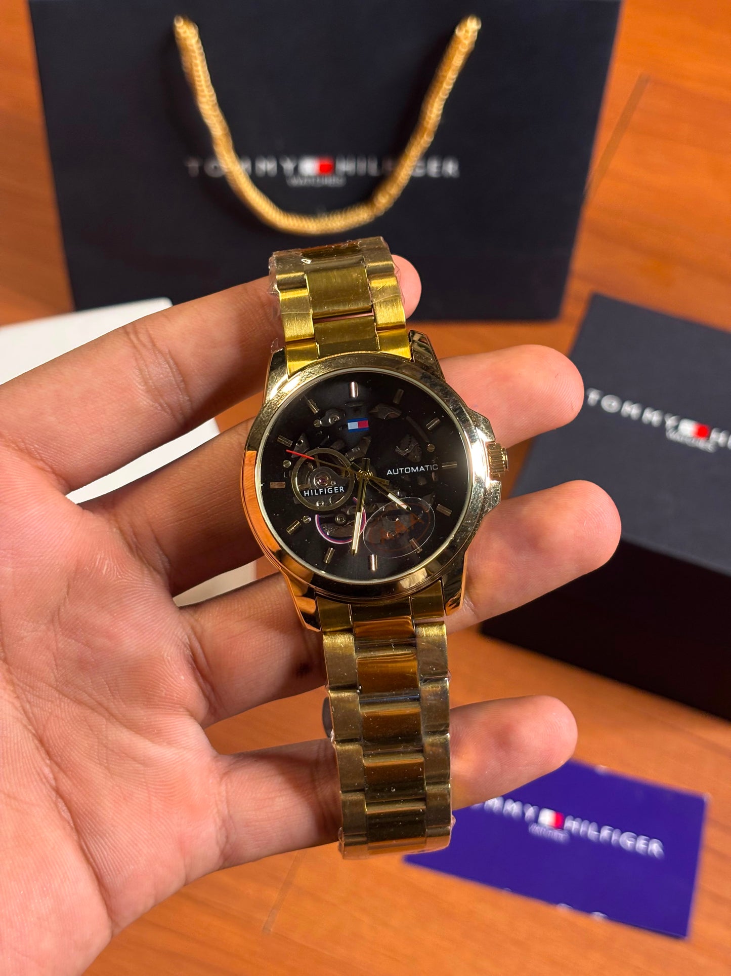 Tommy Hilfiger skeleton automatic