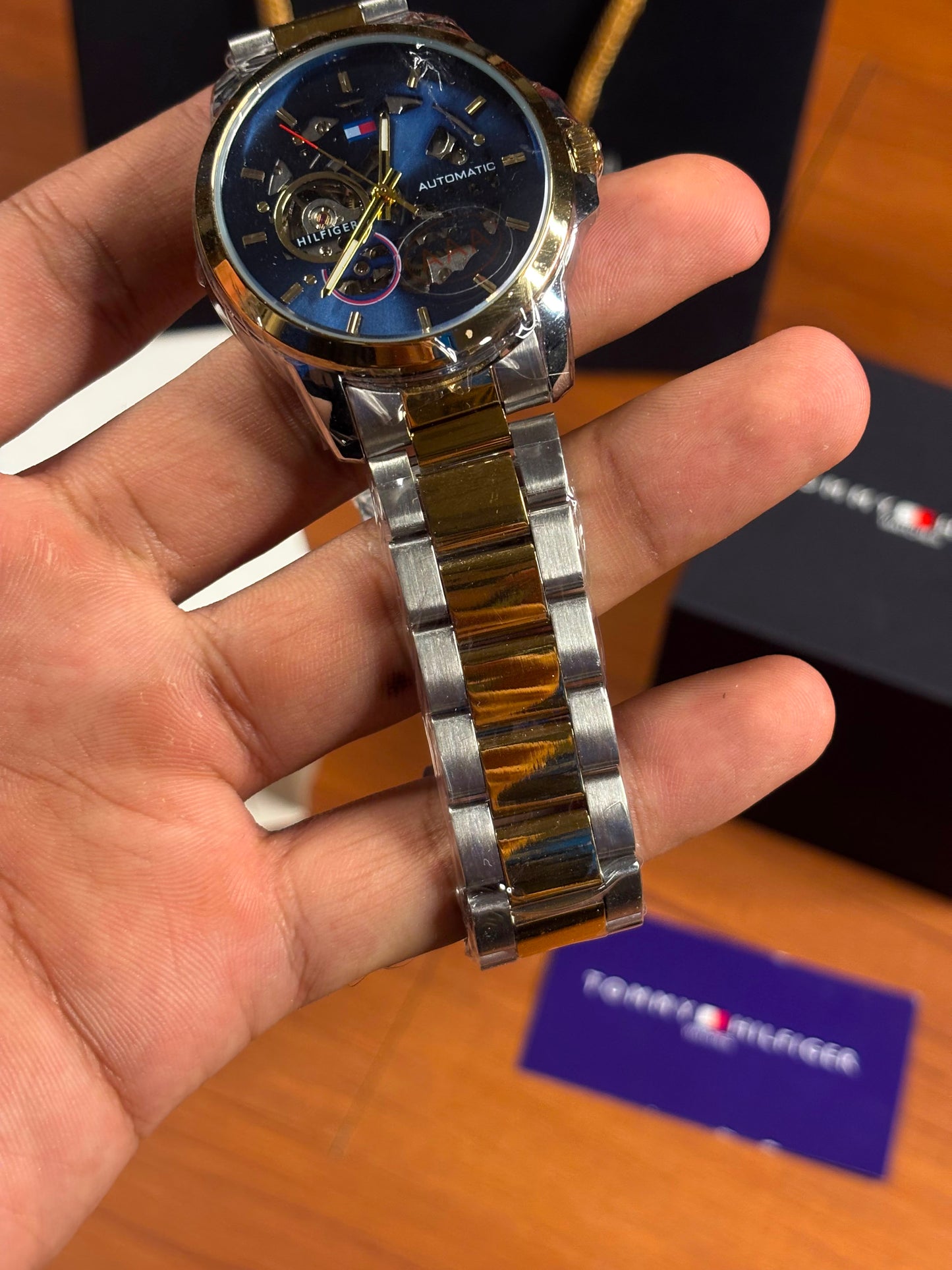 Tommy Hilfiger skeleton automatic