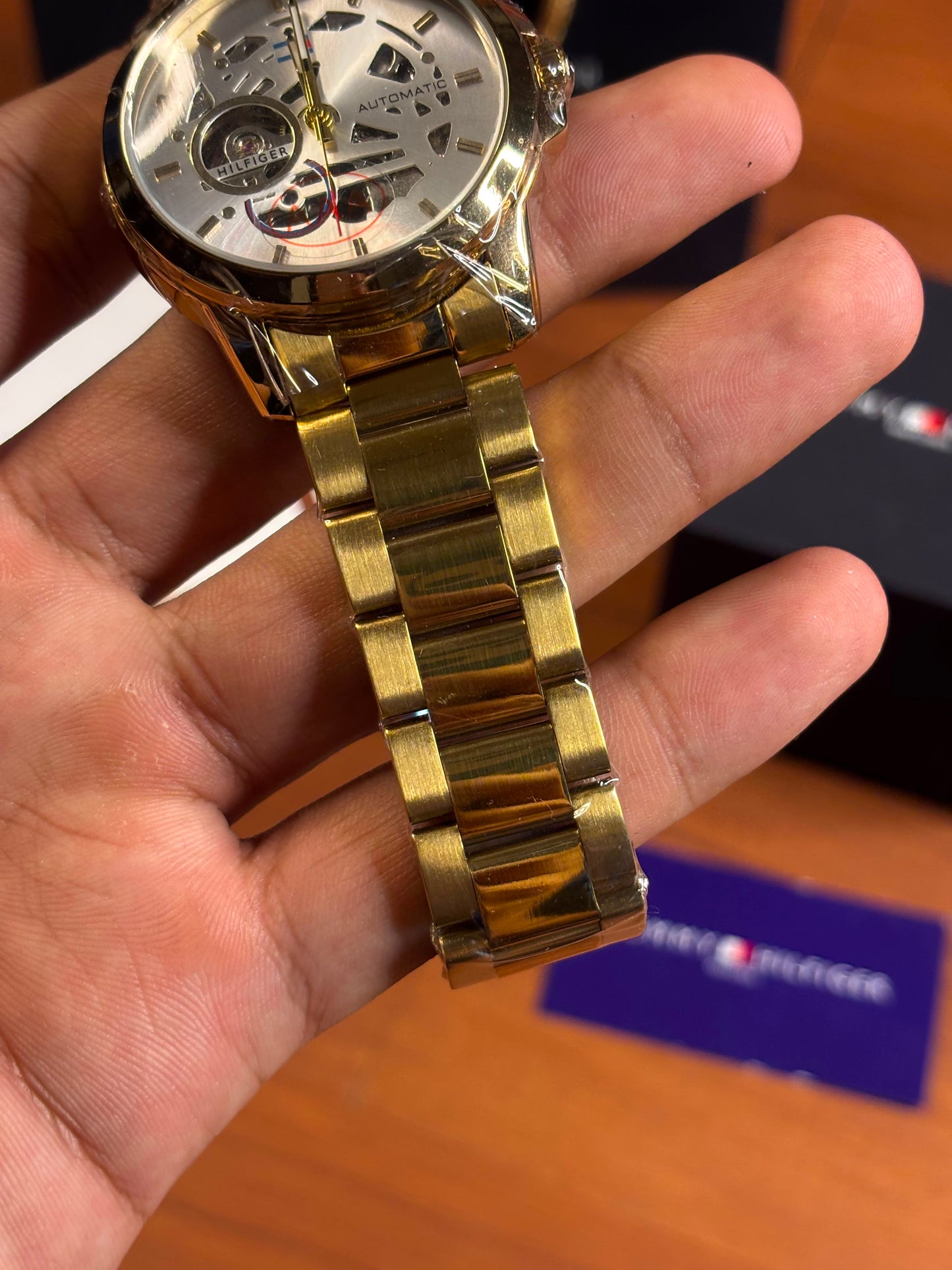 Tommy Hilfiger skeleton automatic