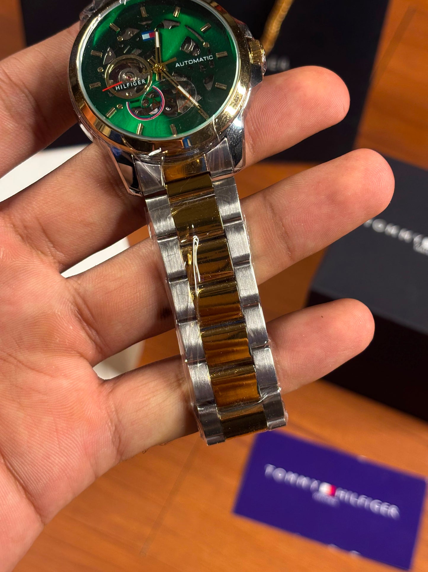 Tommy Hilfiger skeleton automatic