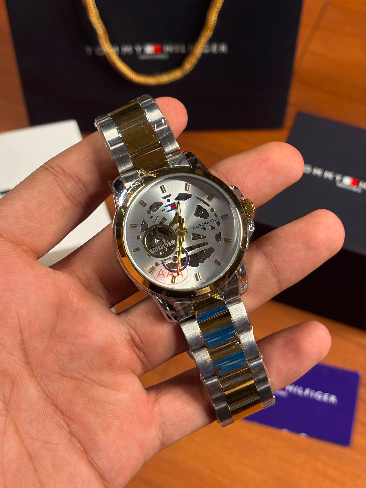 Tommy Hilfiger skeleton automatic