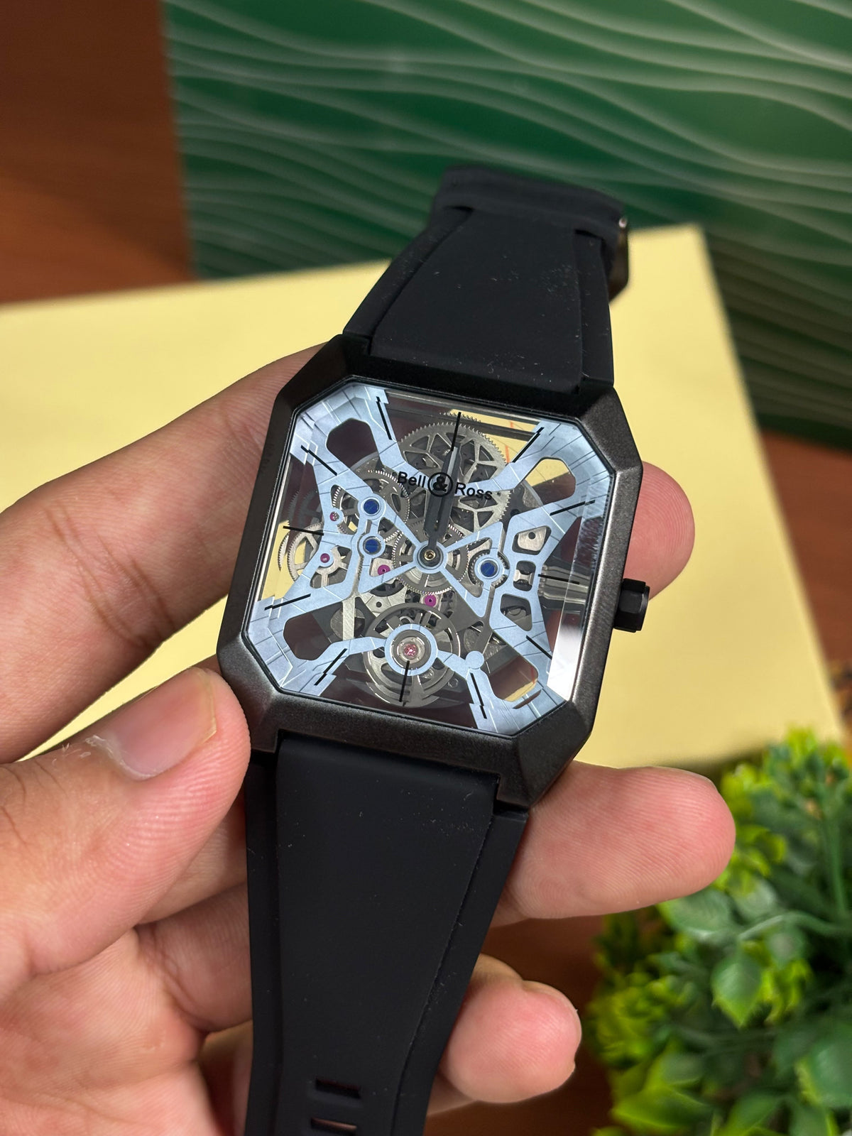 Bell&Rose BR03 Cyber automatic Black Silver Sky Blue Dial
