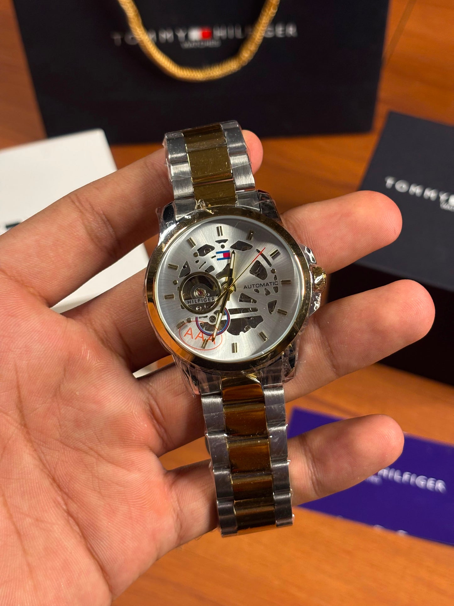 Tommy Hilfiger skeleton automatic