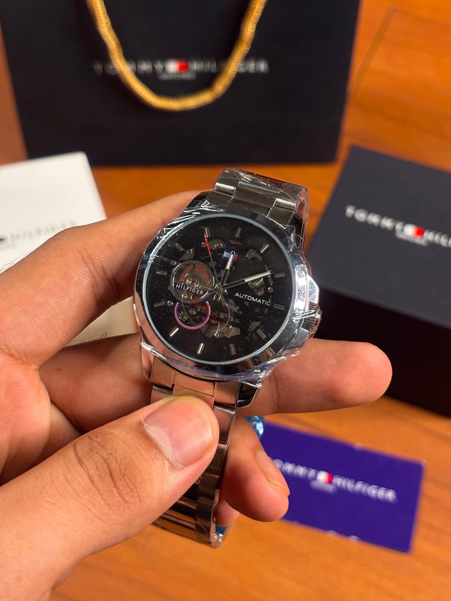 Tommy Hilfiger skeleton automatic