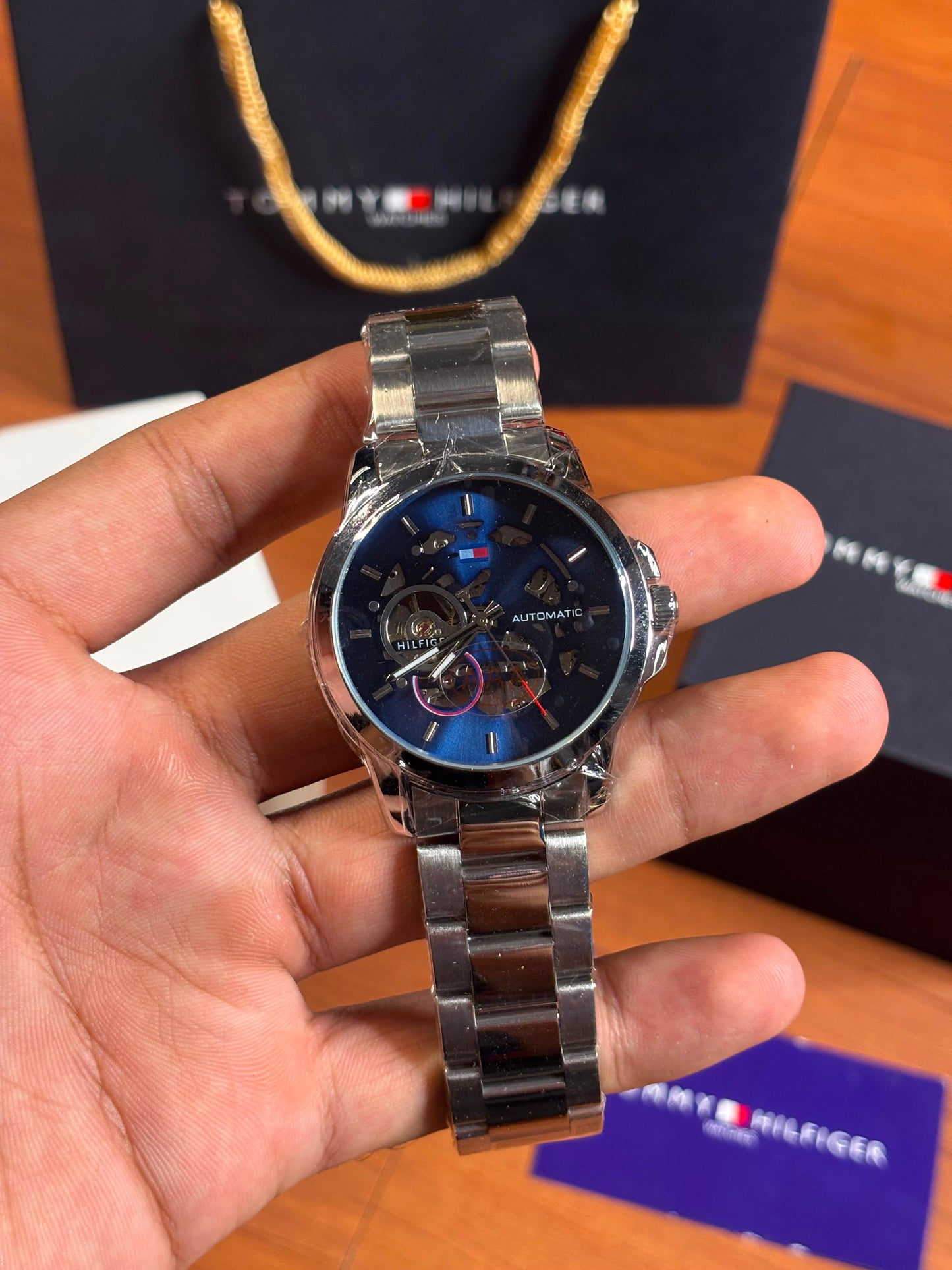 Tommy Hilfiger skeleton automatic