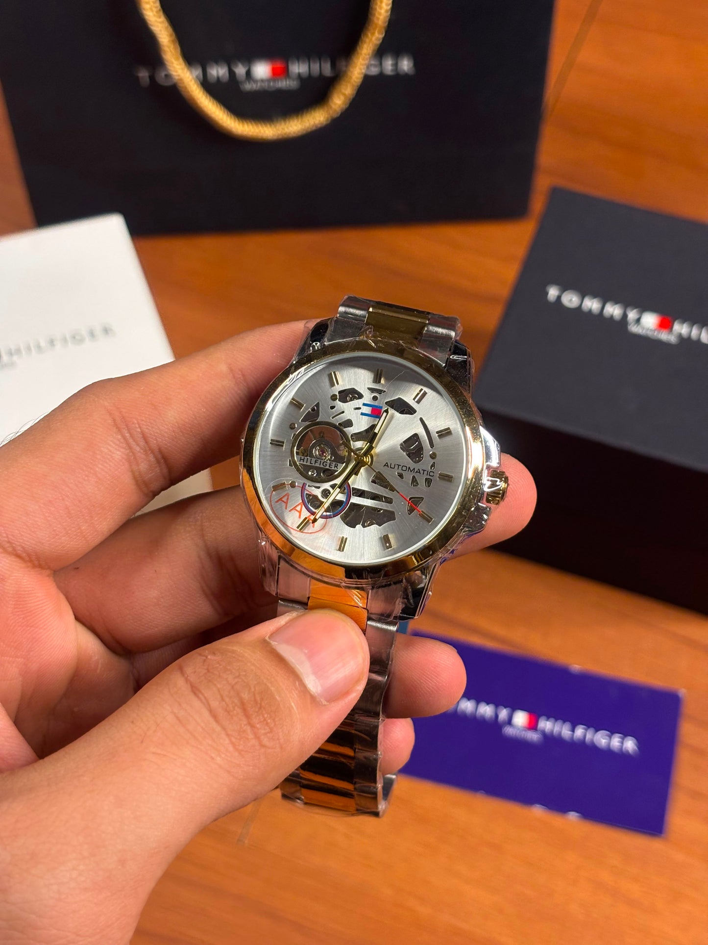 Tommy Hilfiger skeleton automatic