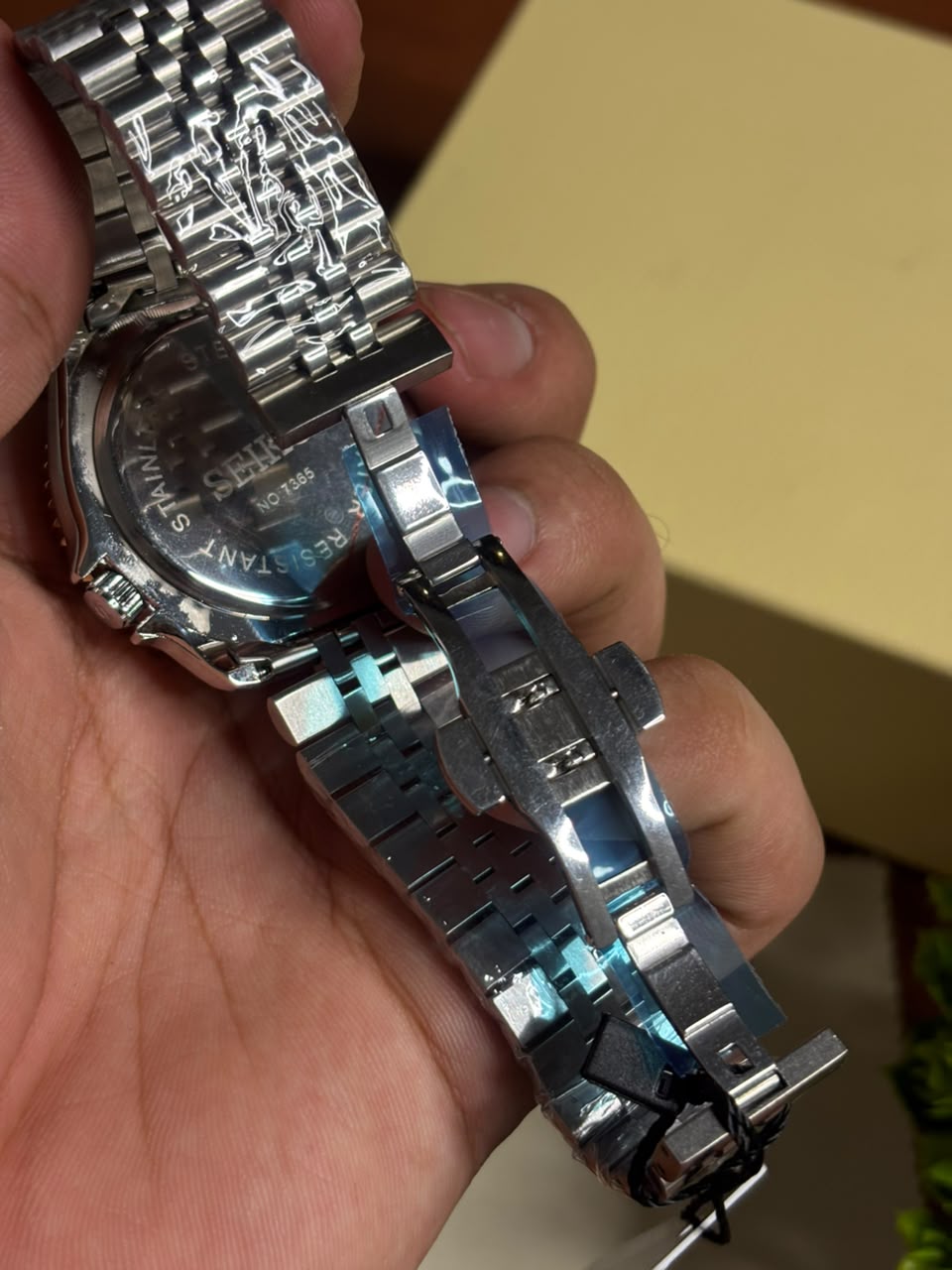 Seiko Gmt Master silver Orange